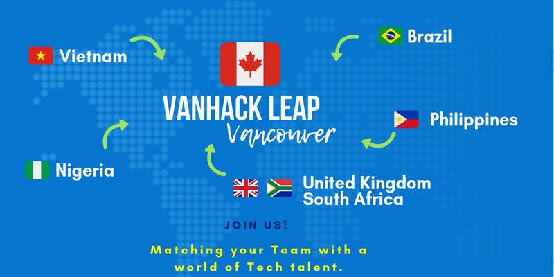 You're invited to VanHack Leap Vancouver with VEC. Sept. 30 to Oct. 2