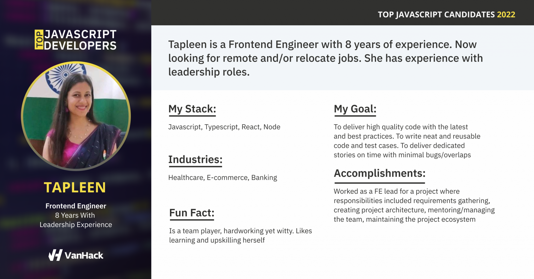 Top JavaScript Engineers for Hire – VanHack Blog | Resources for ...