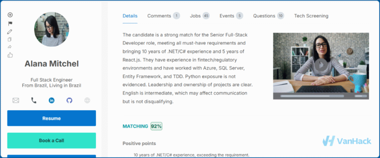 Introducing VanHack AI Matching: Set Your Prompt Criteria. Get the Best Matches.