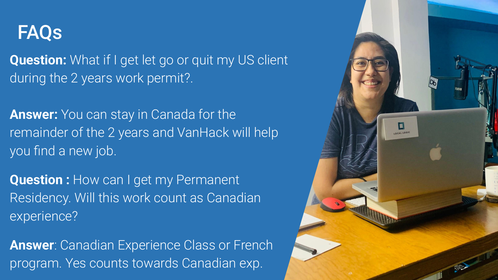 Frequently asked questions about employment changes and permanent residence after moving to Canada