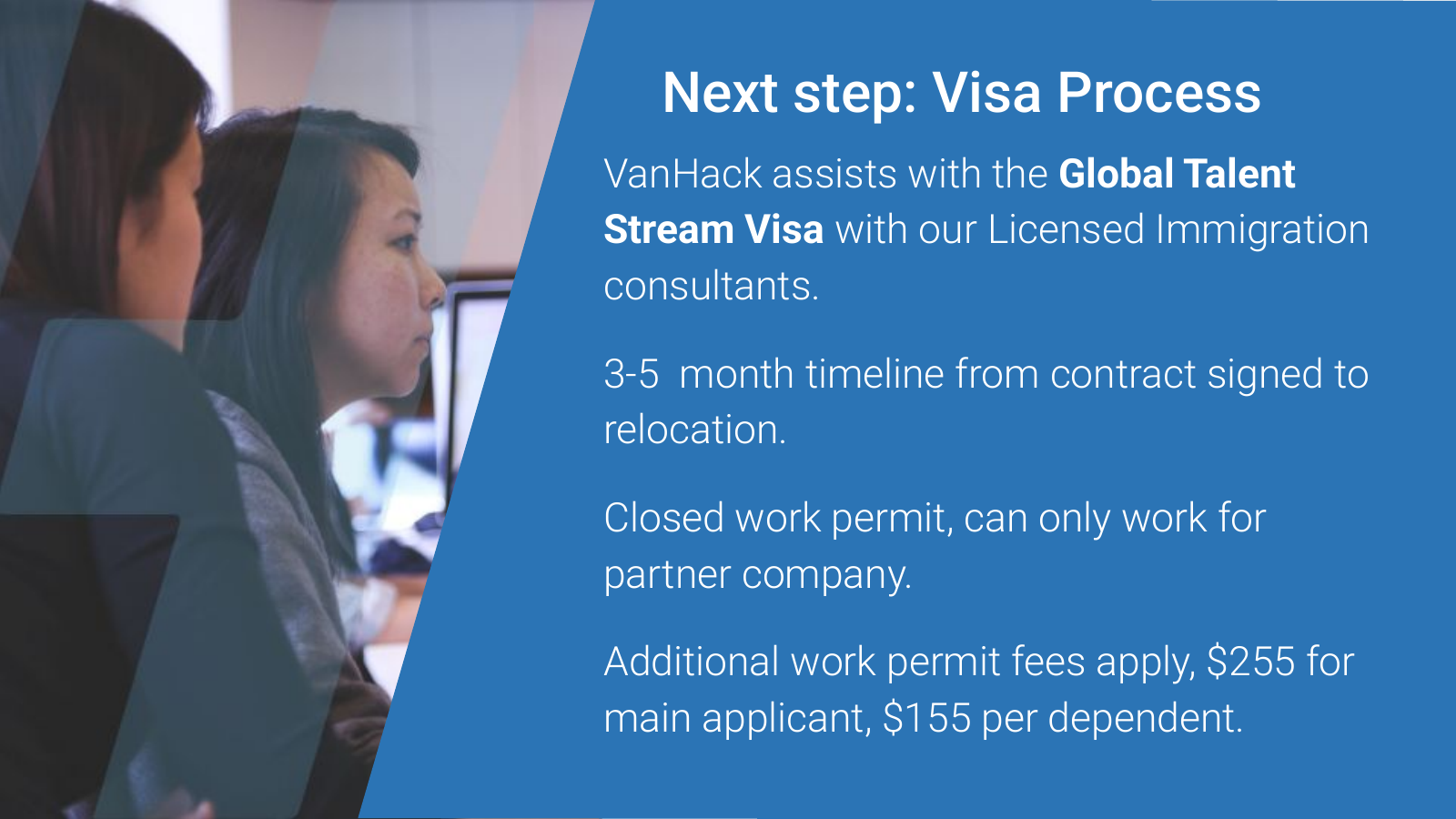 VanHack Global Mobility support for the work permit and relocation process